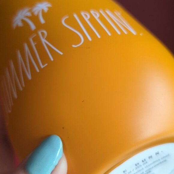 🇺🇲 Rae Dunn 🌴 SUMMER SIPPIN' Tumbler / Stemless Wine Cup - Picture 11 of 12